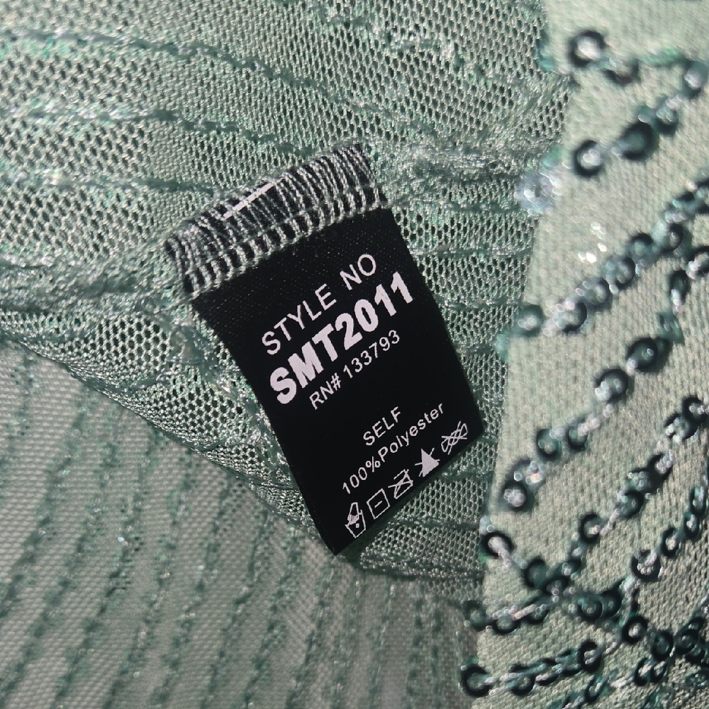 POL Mint Green Sequin Cowl Neck Camisole - Picture 4 of 4